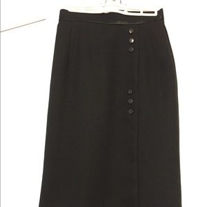 Black Midi Skirt with exclusive trim